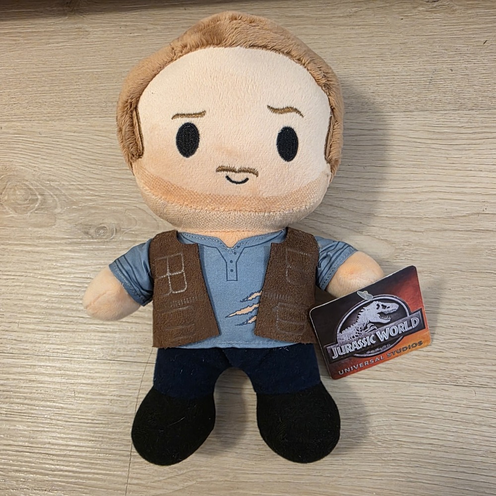 Universal Studios Jurassic World Owen Grady Plush Stuffed Animal Chris Pratt